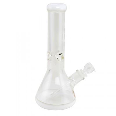 AT-Glassbong 30cm Clear+White